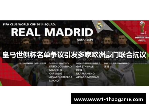 皇马世俱杯名单争议引发多家欧洲豪门联合抗议
